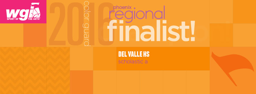 Del Valle color guard performance
